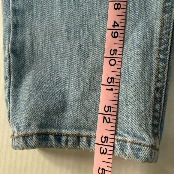 Old Navy Denim Overalls Women’s Size 8 Blue Stretch Cotton Straight Leg Casual - Picture 6 of 14